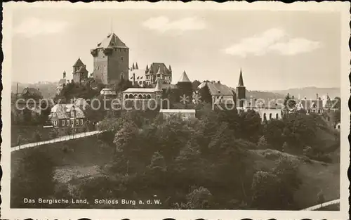 Schloss Burg Wupper Bergische Land / Wuppertal /Wuppertal Stadtkreis