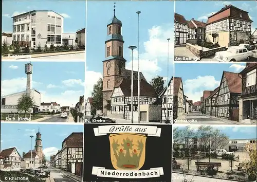Niederrodenbach Rathaus Kath. Kirche Ev. Kirche