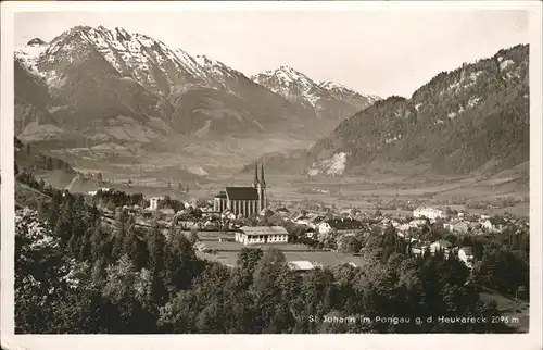 St Johann Pongau Salzburg Panorama gegen Heukareck Ankogelgruppe Hohe Tauern Kat. 