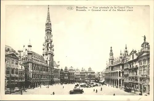 pw27978 Bruxelles Bruessel Vue generale de la Grande Place Kategorie.  Alte Ansichtskarten