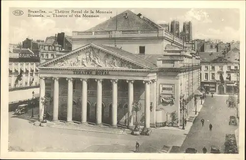 pw27982 Bruxelles Bruessel Theatre Royal de la Monnaie Kategorie.  Alte Ansichtskarten