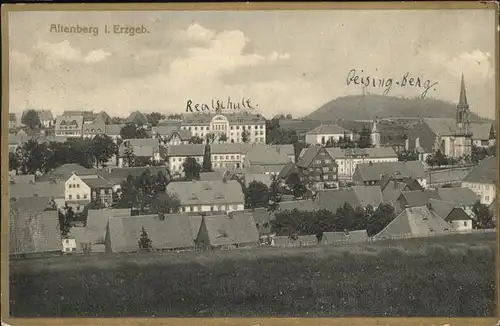 Altenberg Erzgebirge Teilansicht Realschule Reisingberg Kat. Geising