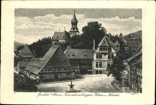 Goslar Frankenberger Plan und Kirche / Goslar /Goslar LKR