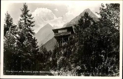 Ederkanzel am Burgberg gegen Wettersteingebirge   Tirol