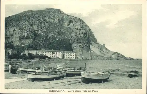 Terracina Giove Anzur visto dal Porto Boot / Terracina /Latina