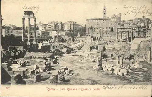 Rom Roma Foro Romano e Basilica Giulia Ruine /  /Rom