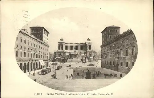 Rom Roma Piazza Venezia e Monumento a Vittorio Emanuele II /  /Rom