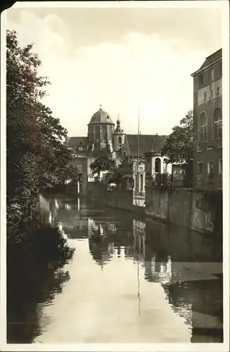 Malines Mechelen Flandre Eglise de Notre Dame d Hanswyck vue du Pont de la Fontaine Kat. Mechelen