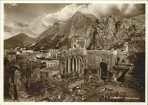 Taormina Sizilien Teatro Greco Ruine