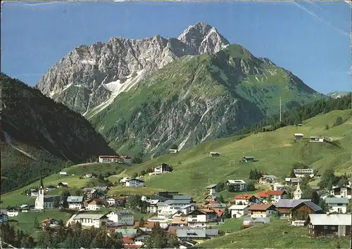 pw35316 Hirschegg Kleinwalsertal Vorarlberg Panorama mit Widderstein Allgaeuer Alpen Kategorie. Mittelberg Alte Ansichtskarten
