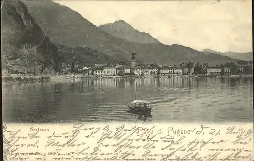 Porlezza Lombardei Panorama Lago di Lugano Boot