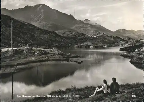 San Bernardino GR Ospizio Lago di Moesa Bergsee Berninapass Kat. Mesocco