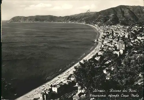 Alassio Panorama sfondo Capo Mele Riviera dei Fiori Kat. 