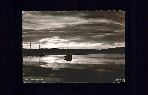 Starnbergersee Abendstimmung Kat. Starnberg