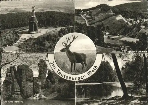 pw38594 Teutoburgerwald Hermanndenkmal Lippische Schweiz Externsteine Donoper Teich Kategorie. Detmold Alte Ansichtskarten