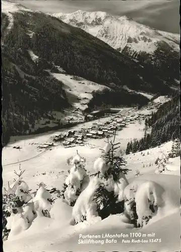 Partenen Vorarlberg Skilifthang Bofa Montafon Wintersportplatz Kat. Gaschurn