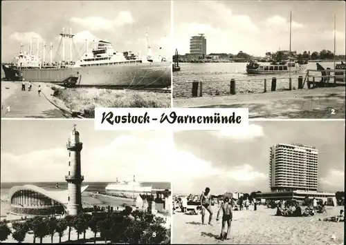 Rostock Warnemuende Traditionsschiff Typ Frieden Strand Interhotel Neptun Kat. Rostock