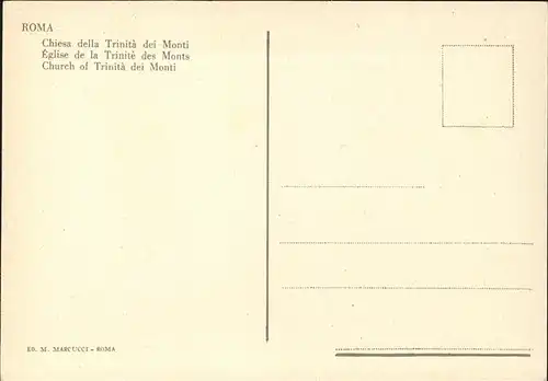 Rom Roma Chiesa della Trinita dei Monti /  /Rom