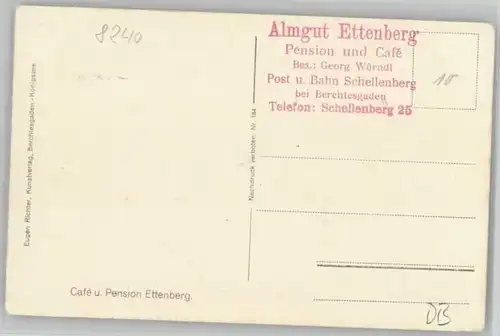 Schellenberg Liechtenstein Schellenberg Almgut Ettenberg ungelaufen ca. 1920 / Schellenberg /