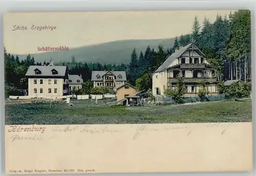 Altenberg Erzgebirge Altenberg Erzgebirge Baerenburg Schaefermuehle ungelaufen ca. 1900 / Geising /Saechsische Schweiz-Osterzgebirge LKR