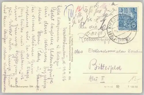 Altenberg Erzgebirge Waldbaerenburg x 1956