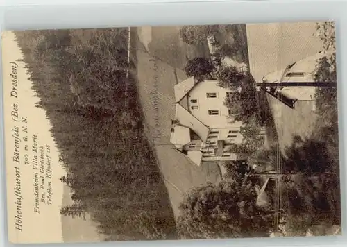 Altenberg Erzgebirge Baerenfels x 1928