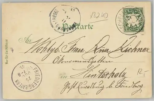 wd82259 Schellenberg Liechtenstein Schellenberg  x 1901 Kategorie. Schellenberg Alte Ansichtskarten