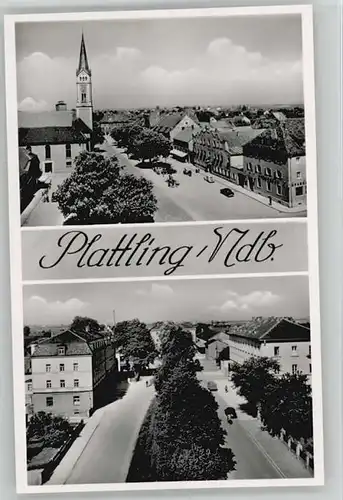 Plattling Isar Bayern Plattling  ungelaufen ca. 1955 / Plattling /Deggendorf LKR