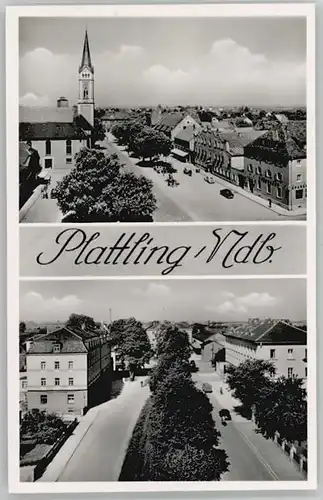 Plattling Isar Bayern Plattling  ungelaufen ca. 1955 / Plattling /Deggendorf LKR