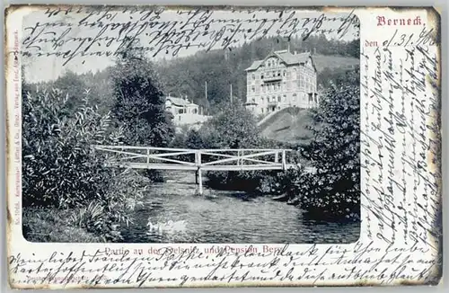Bad Berneck Pension Berg Oelsnitz x 1906