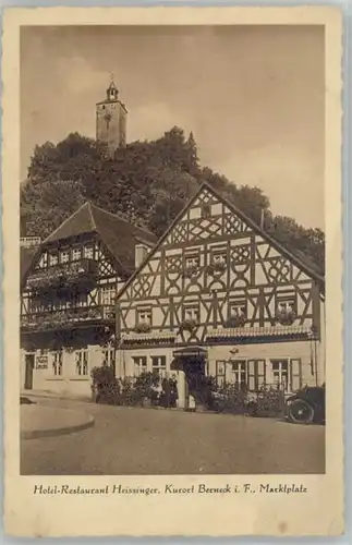 Bad Berneck Bad Berneck Marktplatz Hotel Restaurant Heissinger * 1933 / Bad Berneck Fichtelgebirge /Bayreuth LKR