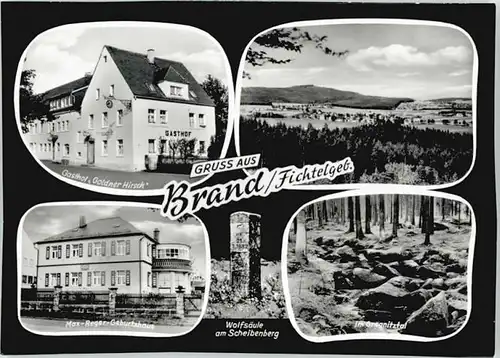 Brand Fichtelgebirge Gasthof Goldner Hirsch Max-Reger Geburtshaus * 1967
