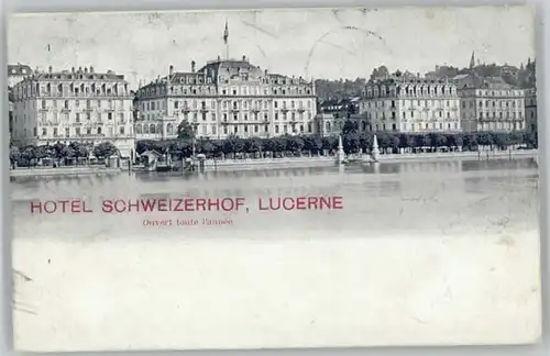 Luzern LU Luzern Hotel Schweizerhof x / Luzern /Bz. Luzern City