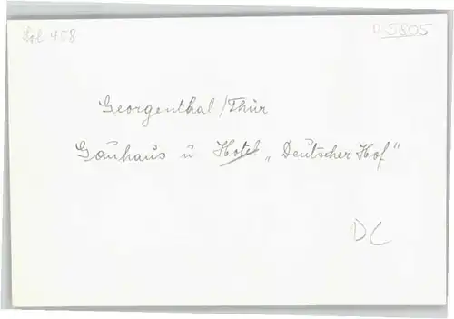 Georgenthal Gauhaus Hotel Deutscher Hof *
