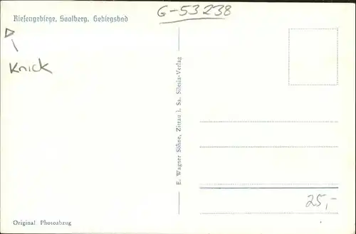 Saalberg Riesengebirge / Tschechische Republik /