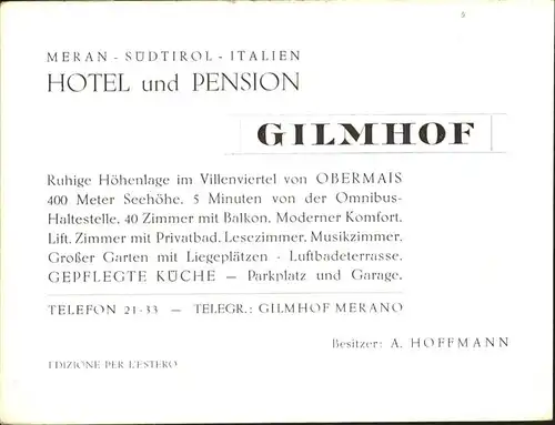 Meran Gilmhof / Italien /