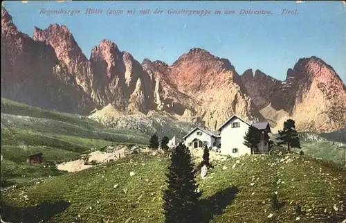 Dolomiti Regensburger Huette Geslergruppe  / Italien /