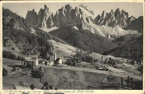 Dolomiti S. Maddalena (m. 1365) Val di Furnes / Italien /