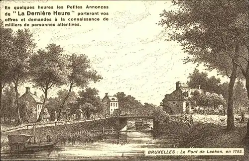 Bruxelles Bruessel pont de Laeken en 1793 /  /