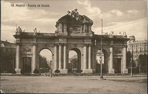 Madrid Spain Puerta Alcala / Madrid /