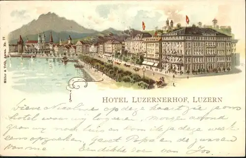 Luzern LU Hotel Luzernerhof / Luzern /Bz. Luzern City