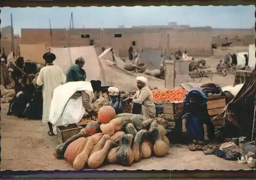 Goulimine Marokko Jour de souk Kuerbise Markt / Marokko /