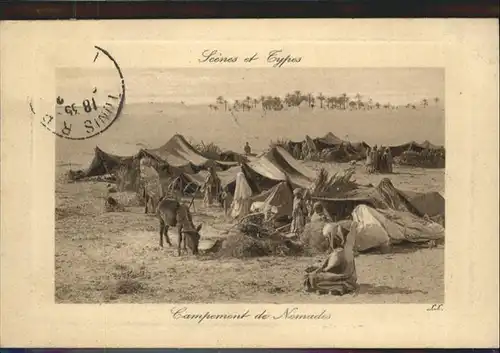 Tunesien Campement Nomades Esel  / Tunesien /
