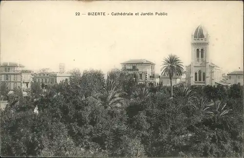 Bizerte Cathedrale Jardin Public / Tunesien /