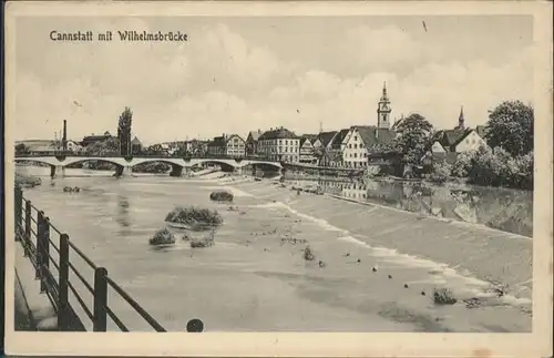 Cannstatt Wilhelmsbruecke / Stuttgart /Stuttgart Stadtkreis