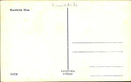 Kuneticka Hora Kunietitz / Tschechische Republik /