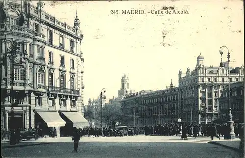 Madrid Spain Calle de Alcala / Madrid /