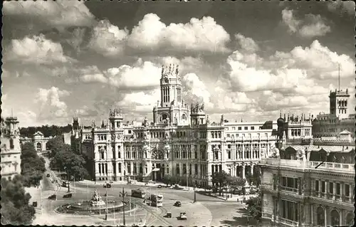 Madrid Spain Plaza de la Cibeles y Palacio de C.  / Madrid /