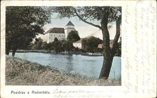 Rozmitalu Rozmital Burg / Tschechische Republik /