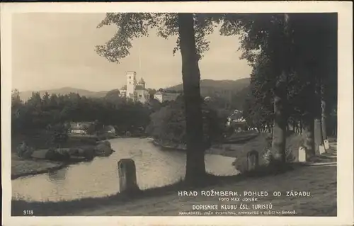 Hrad Rozmberk Pohled od Zapadu / Tschechische Republik /